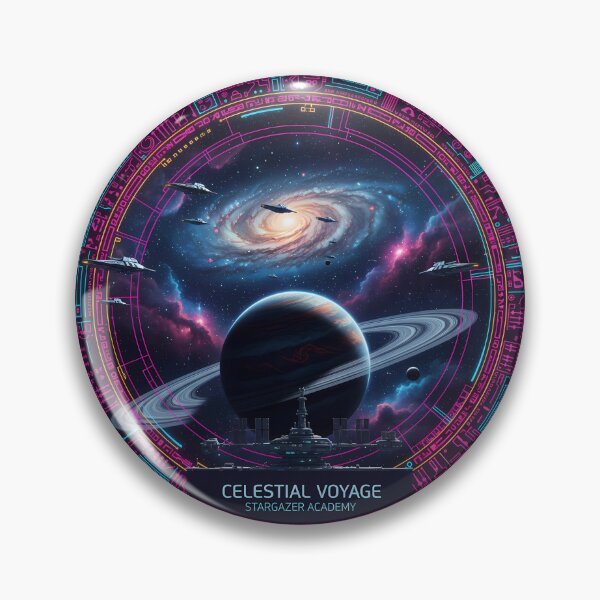 Item preview, Celestial Voyage Stargazer Academy Galactic Space Art designed and sold by TajSprinklz.