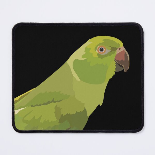 Item preview, R is for Rose Ringed Parakeet,Rose Ringed Parakeet – Vibrant Exotic Bird Illustration designed and sold by PrettylittlepastelUk.