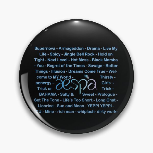 Item preview, Design with the songs of the group aespa designed and sold by mbs-desing.