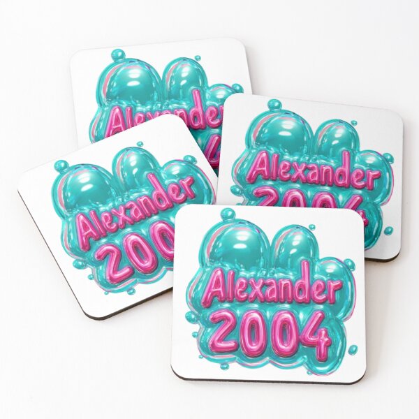 Item preview, Alexander 2004 Balloon Glossy Birthday Name Design designed and sold by AlexLineArt.
