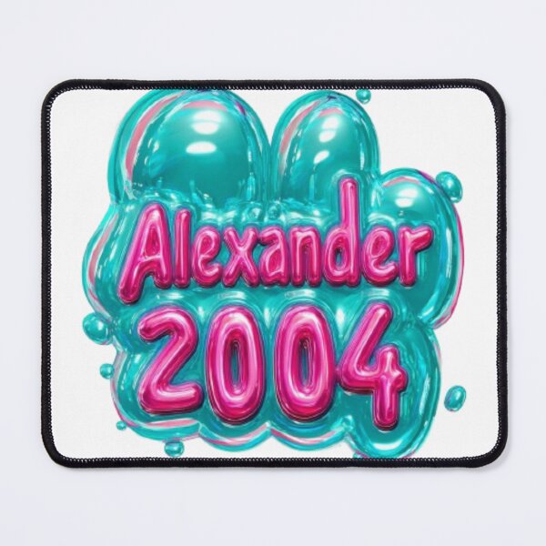 Item preview, Alexander 2004 Balloon Glossy Birthday Name Design designed and sold by AlexLineArt.