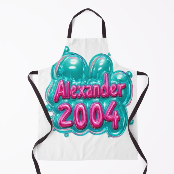 Item preview, Alexander 2004 Balloon Glossy Birthday Name Design designed and sold by AlexLineArt.