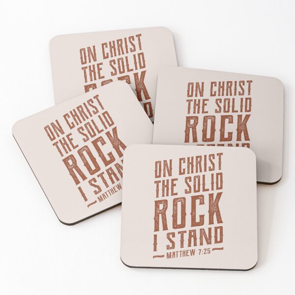 Item preview, On Christ The Solid Rock I Stand - Matthew 7:25  designed and sold by Angela Dow.