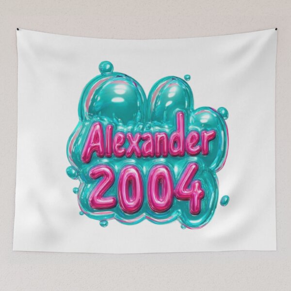 Item preview, Alexander 2004 Balloon Glossy Birthday Name Design designed and sold by AlexLineArt.