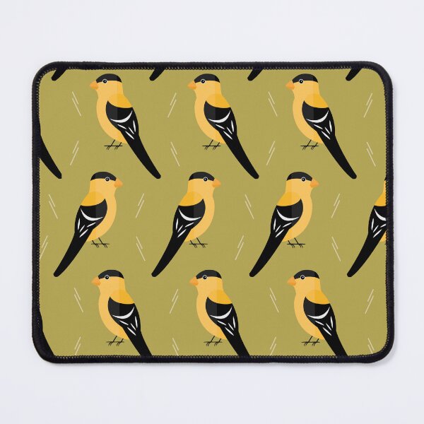 Item preview, American goldfinches on green designed and sold by reneesillus.