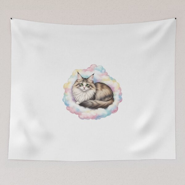 Item preview, My Dear Friends, Merry Christmas,World Cat Breeds Collection, Artistic Illustration, Famous Cats, Exotic Feline Wall Art, Cat Lover Gift, Realistic Pet Portrait Design designed and sold by chipmuckdesignn.