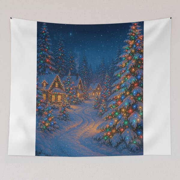 Item preview, Vila Natalina com Luzes e Neve   designed and sold by Leonornature.