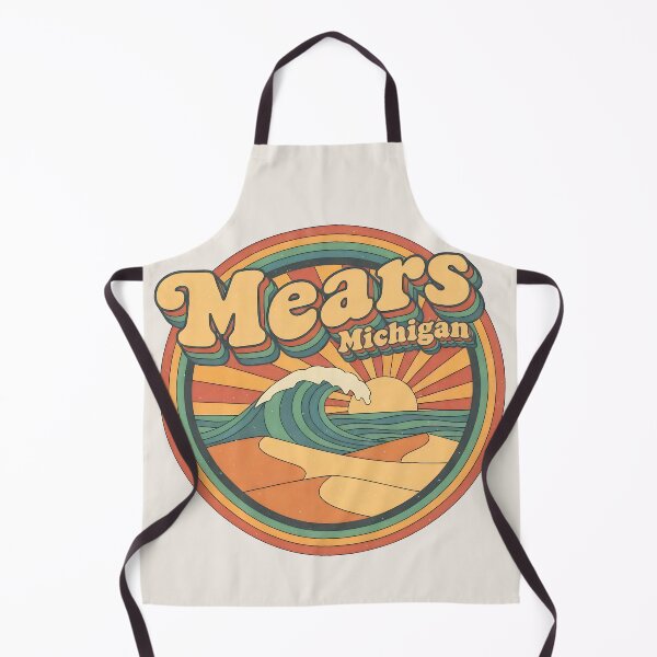 Item preview, Mears, Michigan Retro Wave designed and sold by TheOldMittenIllustrated.