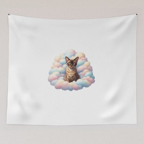 Item preview, My Dear Friends, Merry Christmas,World Cat Breeds Collection, Artistic Illustration, Famous Cats, Exotic Feline Wall Art, Cat Lover Gift, Realistic Pet Portrait Design designed and sold by chipmuckdesignn.