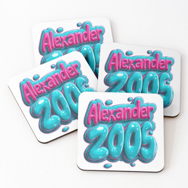 Item preview, Alexander 2005 Balloon Glossy Birthday Name Design designed and sold by AlexLineArt.