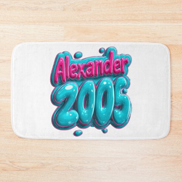 Artikelvorschau, Alexander 2005 Ballon glänzend Geburtstag Name Design entworfen und verkauft von AlexLineArt.