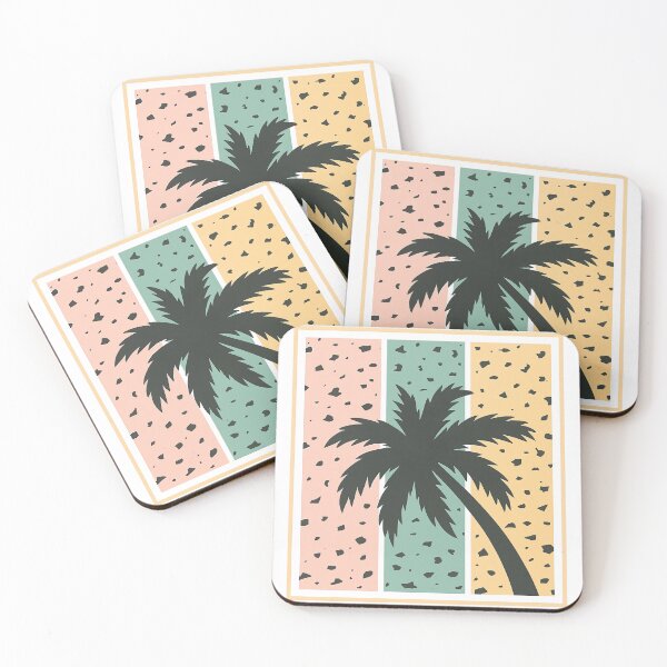 Item preview, Retro Palm Tree with Abstract Geometric BackgroundFT designed and sold by ArtfulWeave.