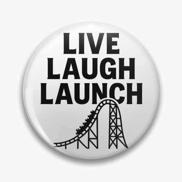 Item preview, Live Laugh Launch – Roller Coaster Enthusiast Design designed and sold by CozyChaosClub.