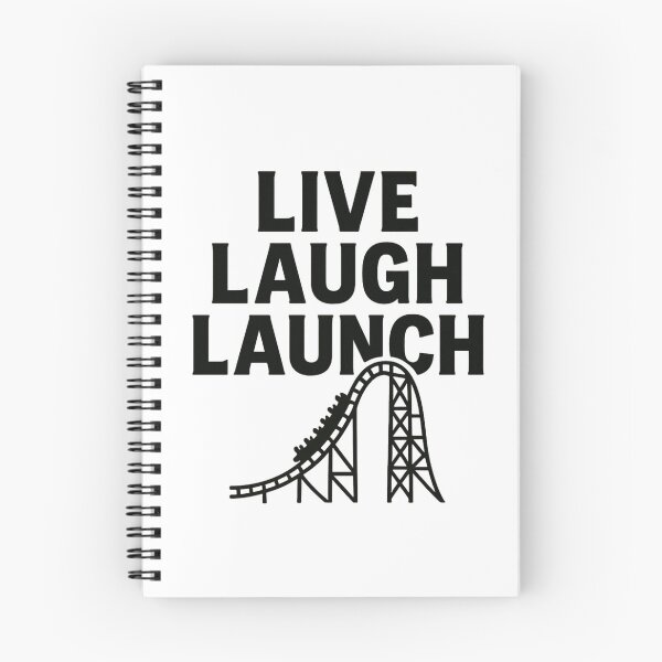 Item preview, Live Laugh Launch – Roller Coaster Enthusiast Design designed and sold by CozyChaosClub.