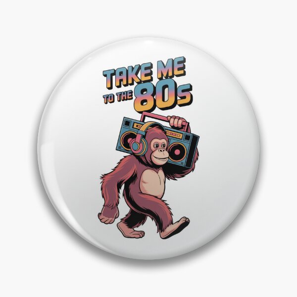Item preview, Take Me to the 80s: Retro Orangutan Vibes - 80s t shirts designed and sold by AndrewYoko.