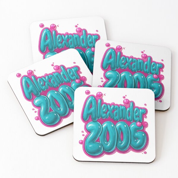 Item preview, Alexander 2006 Balloon Glossy Birthday Name Design designed and sold by AlexLineArt.