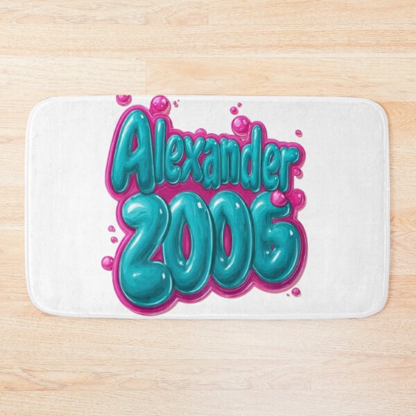 Artikelvorschau, Alexander 2006 Ballon glänzend Geburtstag Name Design entworfen und verkauft von AlexLineArt.