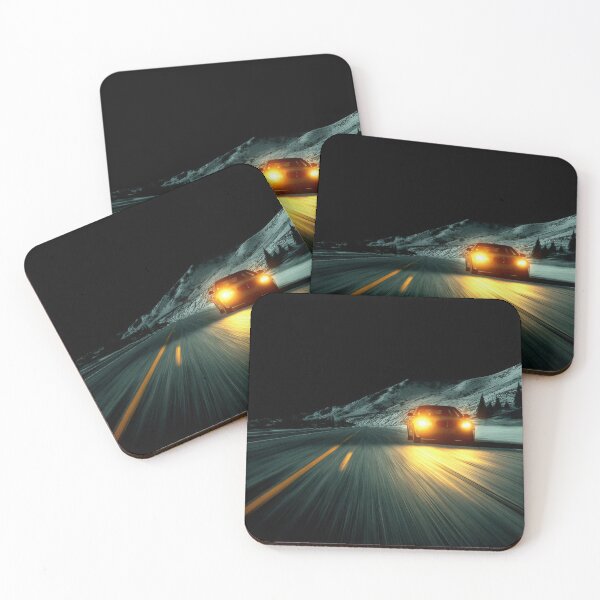 Item preview, High Speed Night - Lonely Road and Shining Car designed and sold by Pink & California.