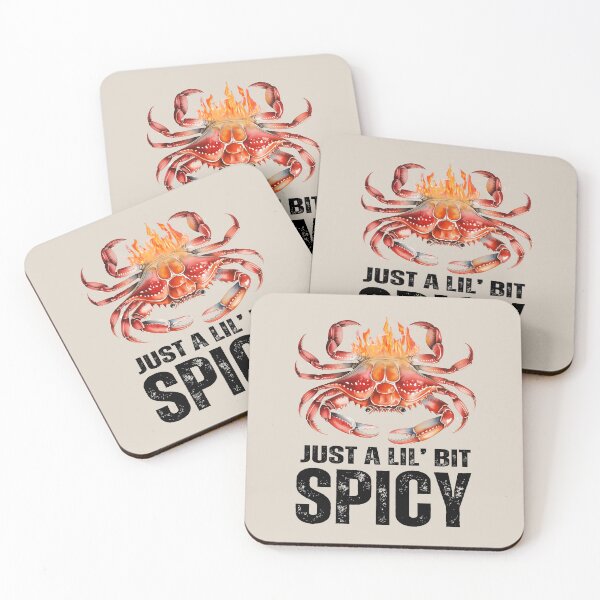 Item preview, Just a Lil’ Bit Spicy Funny Crab Design designed and sold by Verycutethings.