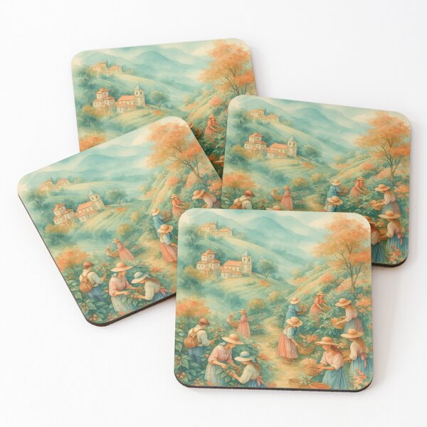 Item preview, Harvest Harmony – Vintage Countryside Painting designed and sold by alizo74.