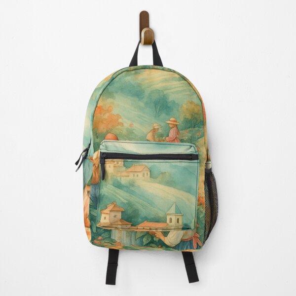 Item preview, Harvest Harmony – Vintage Countryside Painting designed and sold by alizo74.