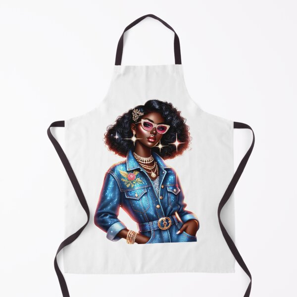 Item preview, Sparkling Denim Queen with Shades designed and sold by Lulunza.