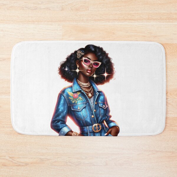 Item preview, Sparkling Denim Queen with Shades designed and sold by Lulunza.
