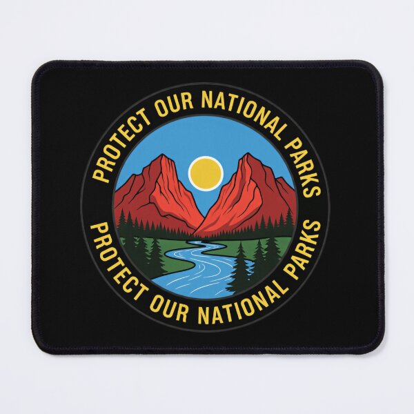 Item preview, Protect Our National Parks Save The Environment Green Trees Mountains Adventure designed and sold by Star3NowForMe.