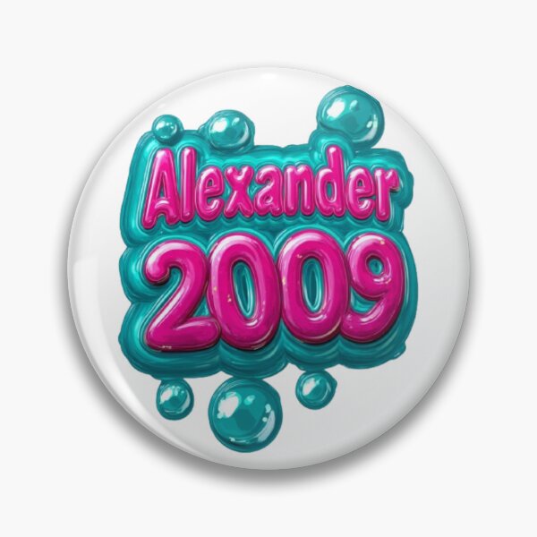 Item preview, Alexander 2009 Balloon Glossy Name Design designed and sold by AlexLineArt.