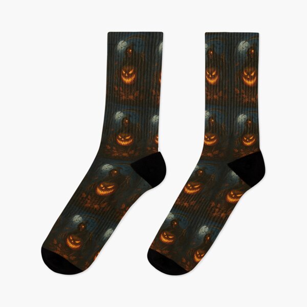 Item preview, Grim Reaper and Sinister Pumpkin Under Full Moon designed and sold by FusionGaze.