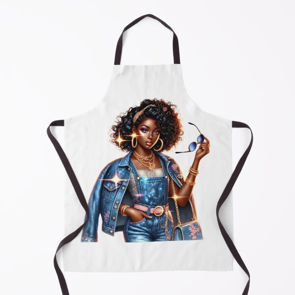 Item preview, Glam Fashion Diva in Glitter Denim designed and sold by Lulunza.
