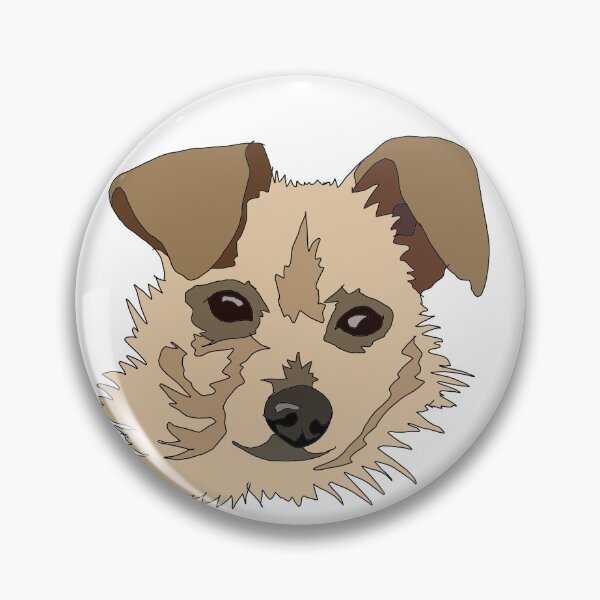 Artikelvorschau, Kopie des süßen, leicht struppigen Terrier-Mischlings entworfen und verkauft von LeahcarsArt.