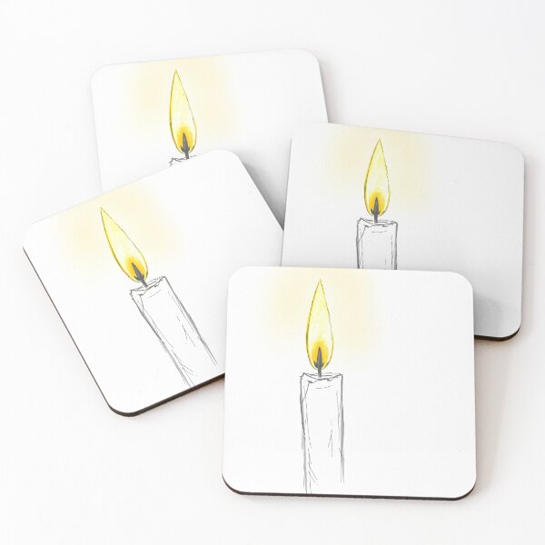 Item preview, Candle of Hope | Minimal Aesthetic Digital Art designed and sold by Painterrella.
