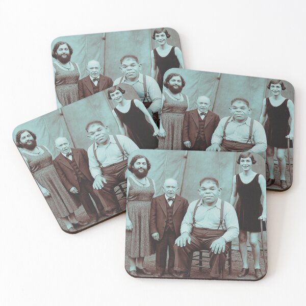 Item preview, 1920s Freak Show Performers – Vintage Black and White Portrait designed and sold by KishShop.