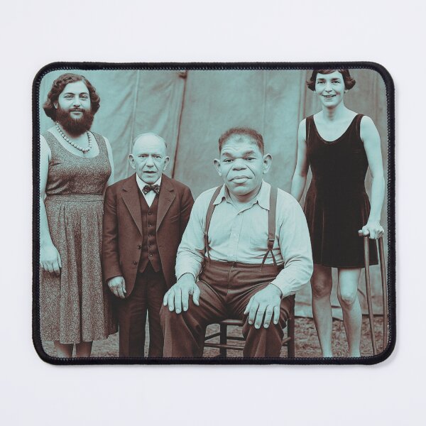 Item preview, 1920s Freak Show Performers – Vintage Black and White Portrait designed and sold by KishShop.