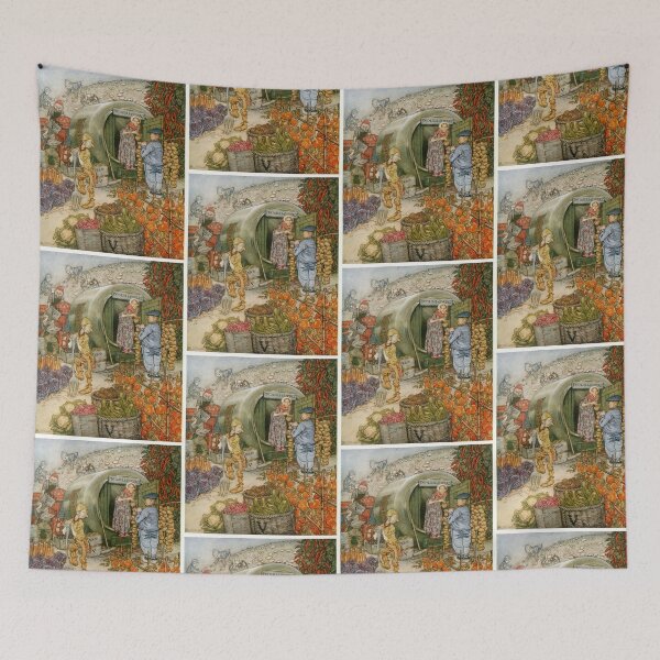 Item preview, English Fairy Tales Vintage Frontispiece Gnome Goblin designed and sold by TeeARTHY.