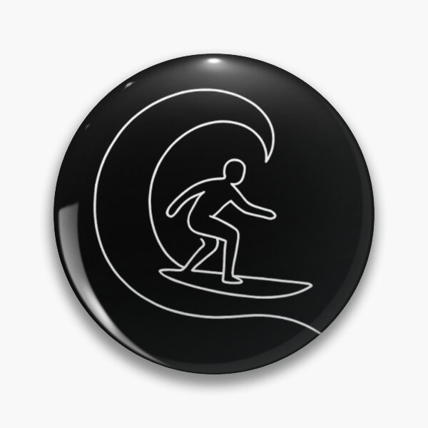Item preview, Minimalist Surfer – One Line Art Surfing Design designed and sold by Flowing States Design Studio.