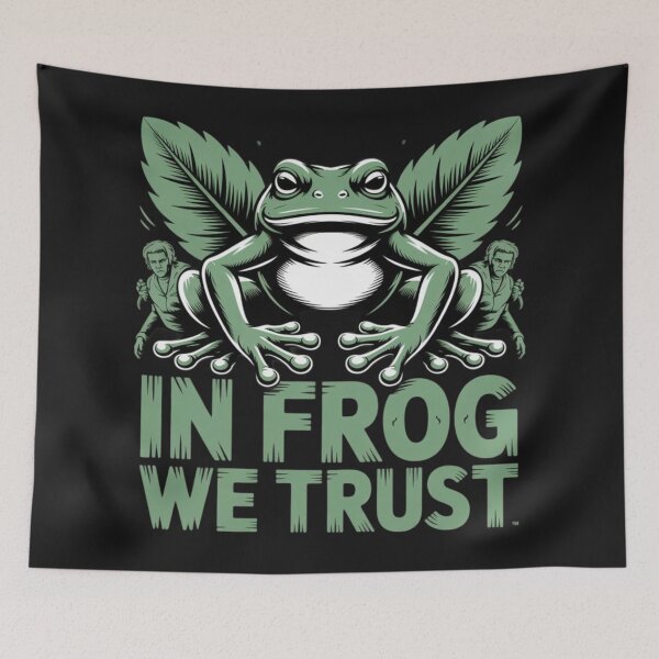 Item preview, In frog we trust designed and sold by 123ks.