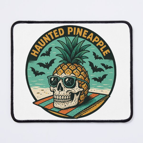 Item preview, The Haunted Pineapple Skull designed and sold by Shipwrecked2020.