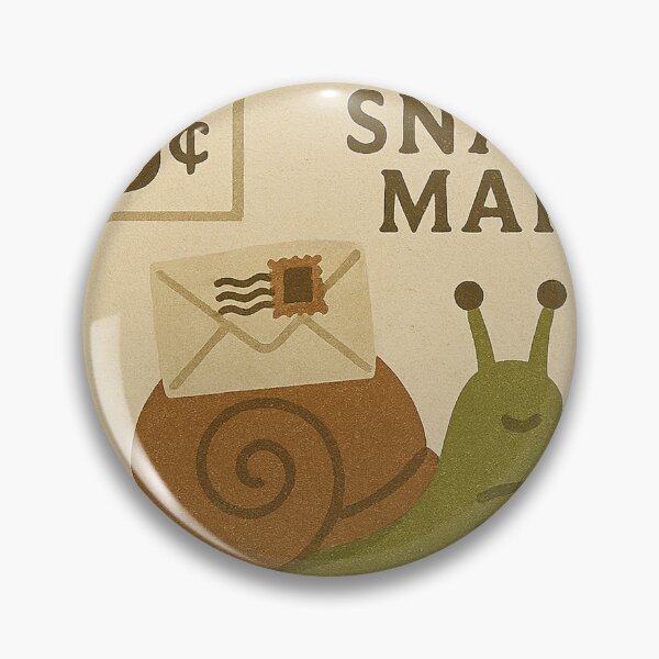 Item preview, Snail – Vintage Stamp Mail designed and sold by RosingBye.