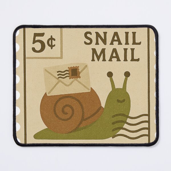 Item preview, Snail – Vintage Stamp Mail designed and sold by RosingBye.