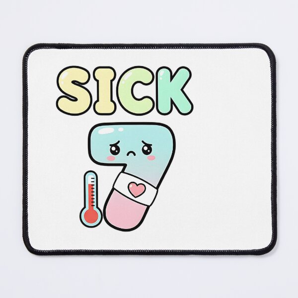 Item preview, Sick Seven Meme Funny Number Seven Cute Kawaii Math Humor Design designed and sold by ArtDesignTp.