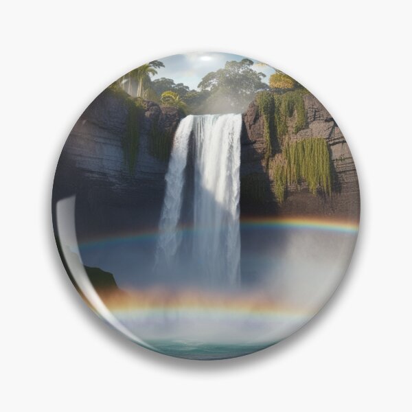 Item preview, Waterfall with Rainbow / Cascata con Arcobaleno / Cascada con Arcoiris designed and sold by The Natural Image.
