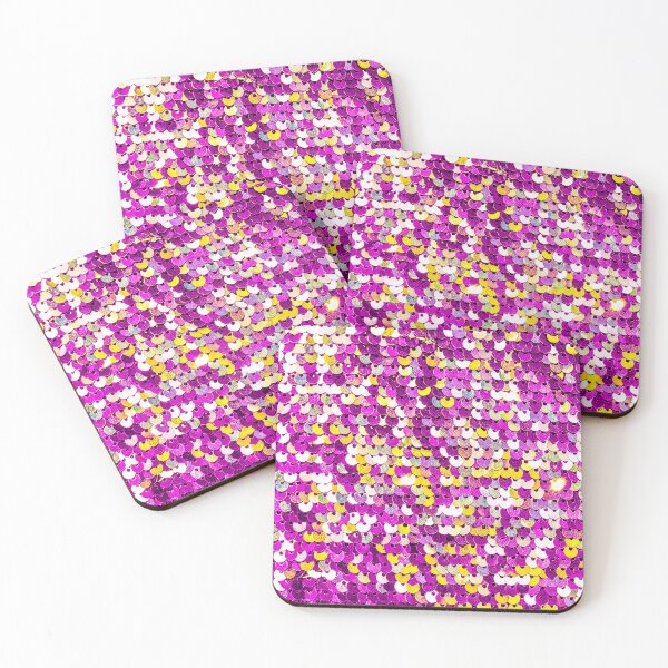Item preview, Funky Sequins – Magenta and Gold Disco Sequin Pattern designed and sold by essentialimage.