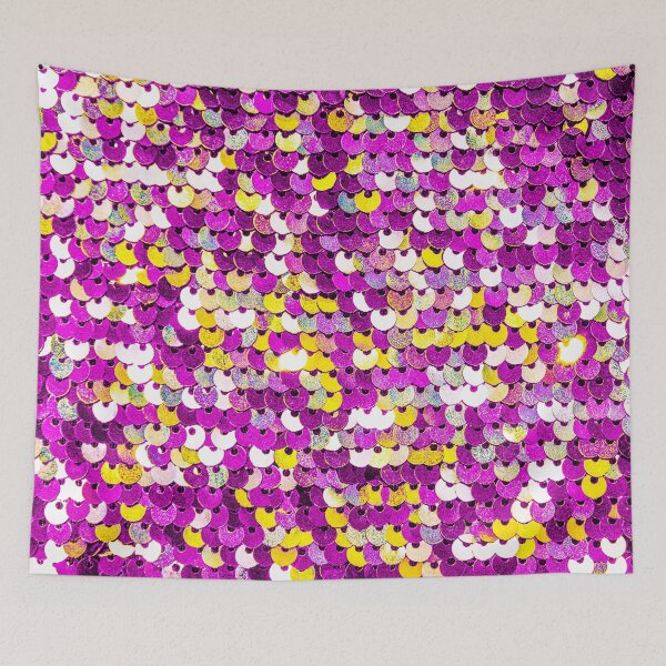 Item preview, Funky Sequins – Magenta and Gold Disco Sequin Pattern designed and sold by essentialimage.