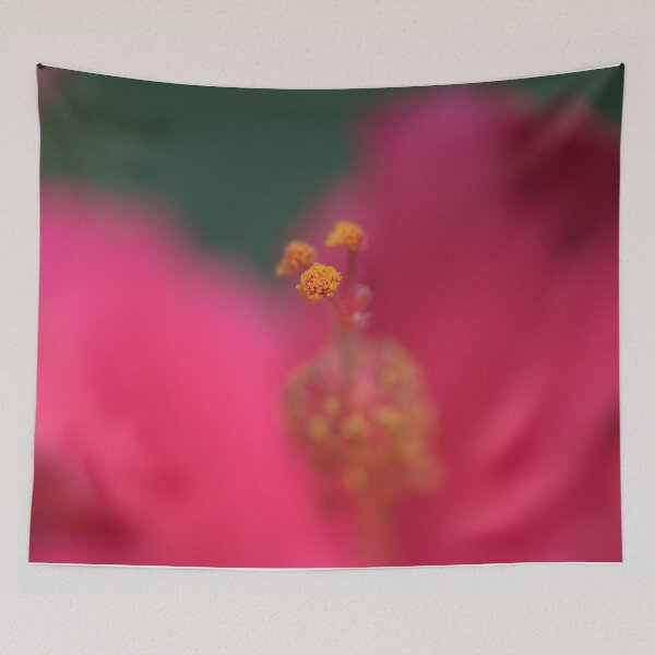 Item preview, Pollinated Hibiscus Stigma Closeup with Strong Bokeh designed and sold by Petalgrain.