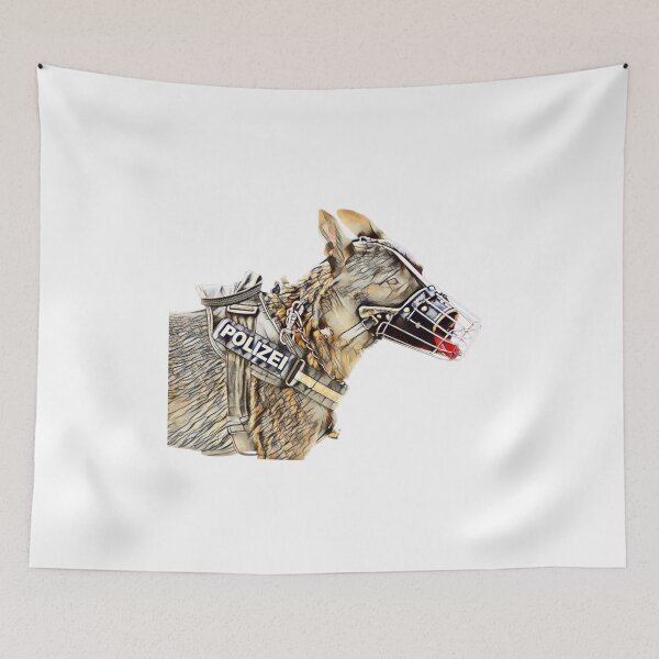 Item preview, Mantrailer, german shepherd, police dog, rescue dog designed and sold by Bonita0105.
