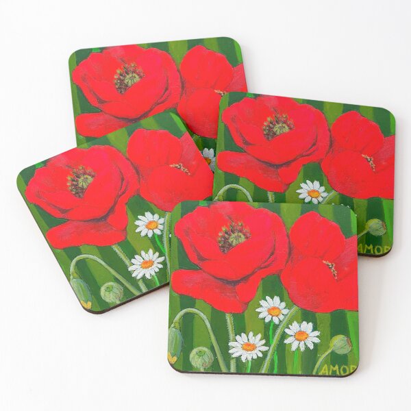 Item preview, August Poppy, Papaver rhoeas designed and sold by Amor Diez.