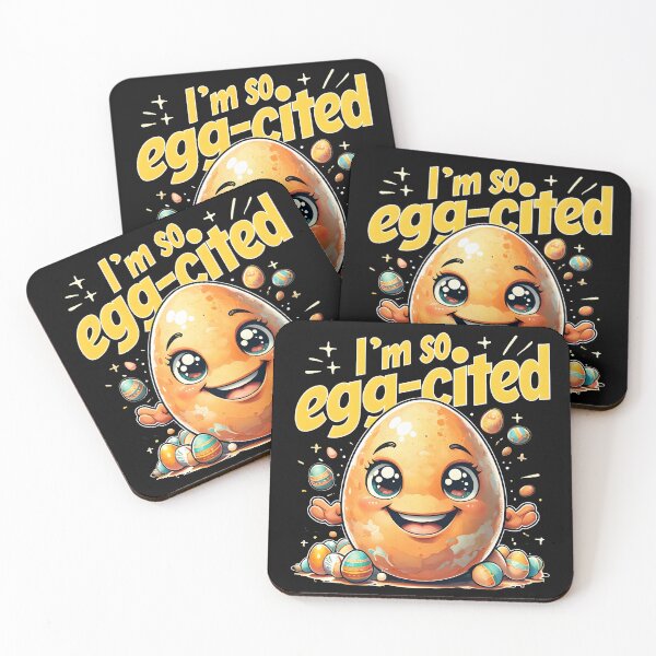 Item preview, I’m So Egg-Cited T-Shirt – Cute Funny Egg Pun Design for Easter & Everyday Fun designed and sold by GiftLore Studio.