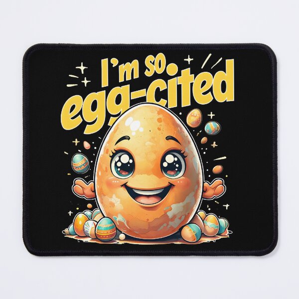 Item preview, I’m So Egg-Cited T-Shirt – Cute Funny Egg Pun Design for Easter & Everyday Fun designed and sold by GiftLore Studio.